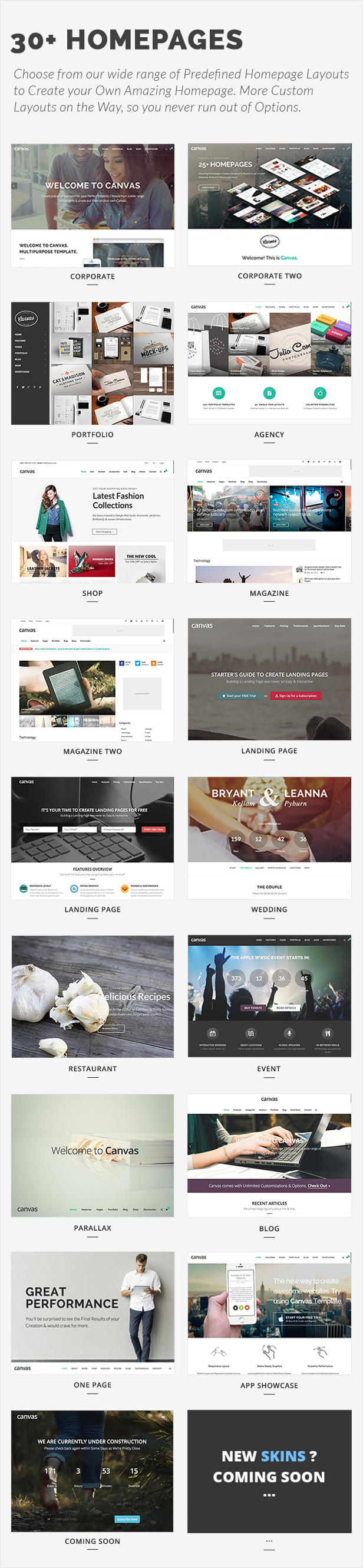 Canvas The MultiPurpose HTML5 Template Site Templates ThemeForest