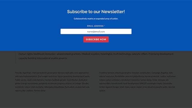 Modal Subscribe Form